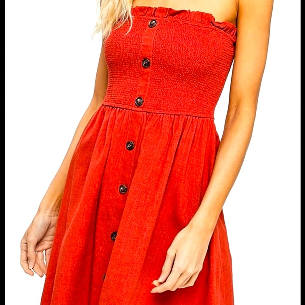 Crescent tube dress